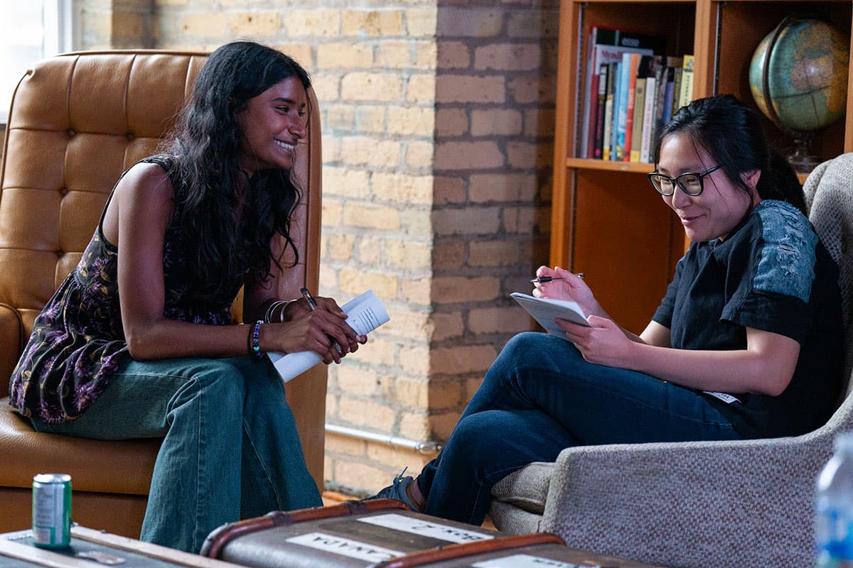 Participants of the workshop exchanging their experiences